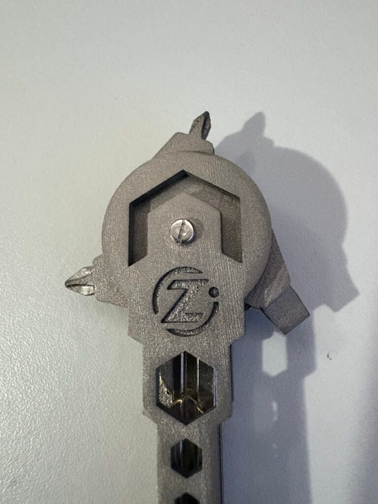 Enterprise Labelling on Stainless Steel part