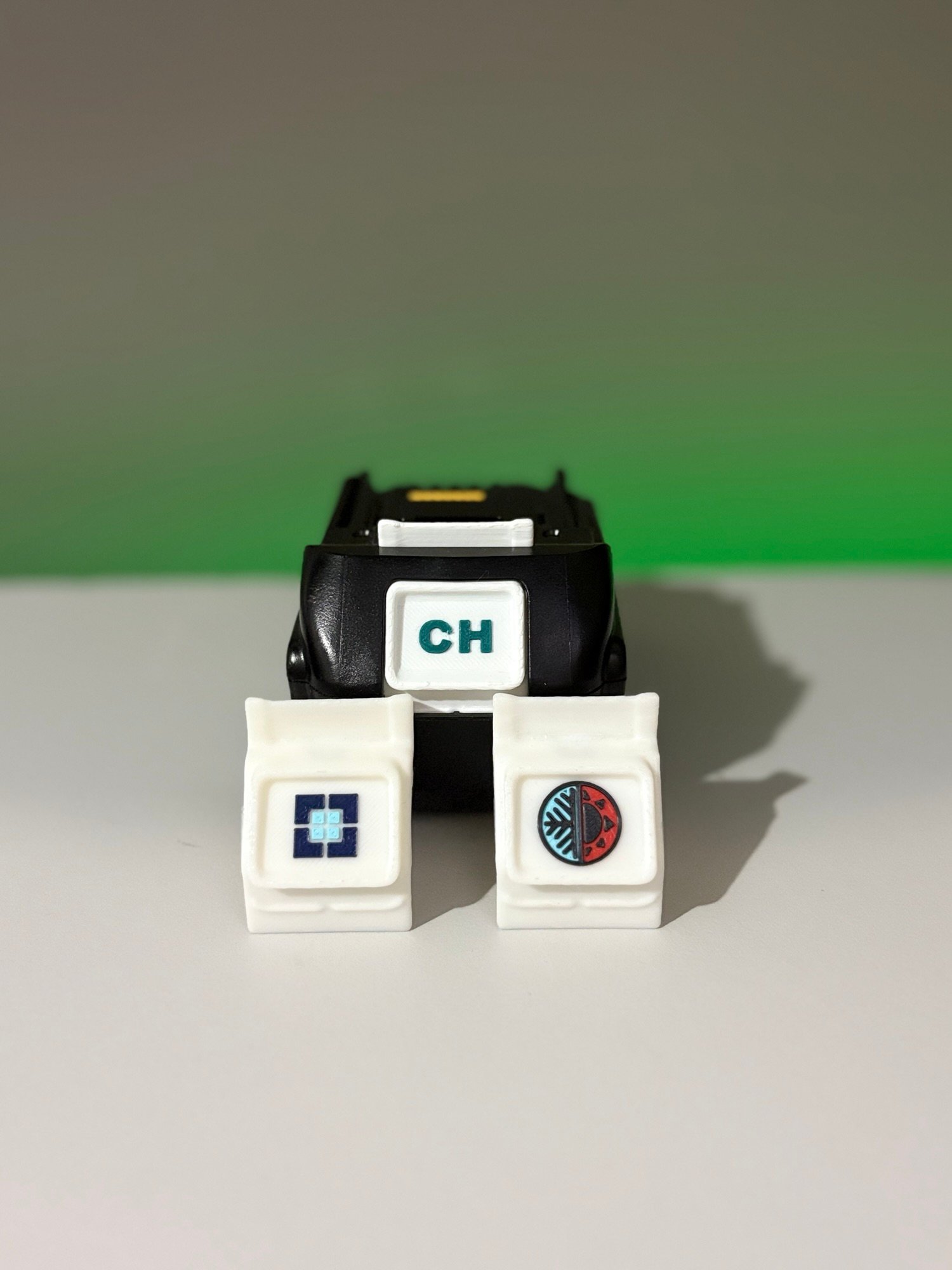 Custom Label Logo for Tools, Red Blue White