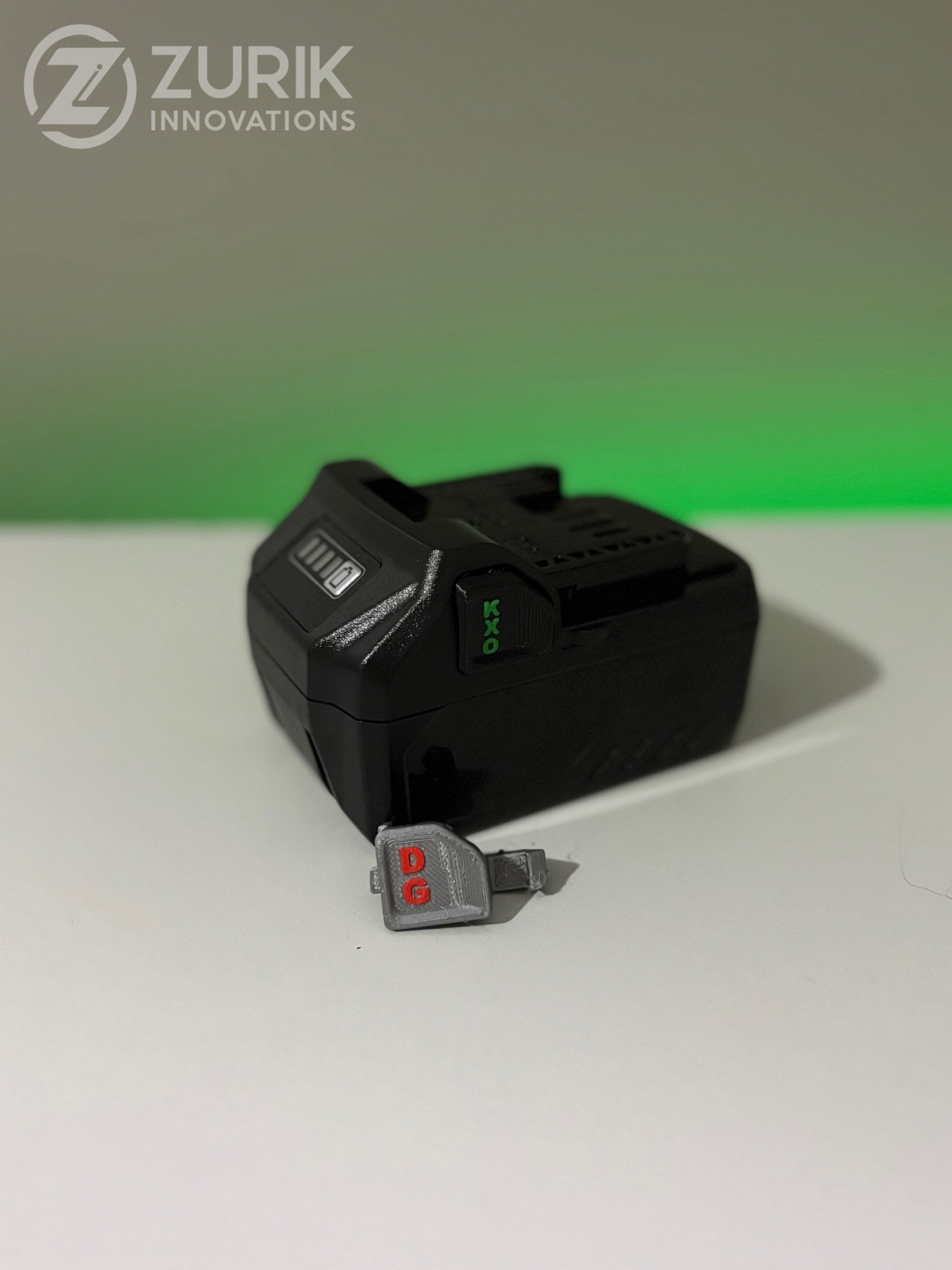 Black and Grey Hikoki (Metabo HPT) Battery Button custom